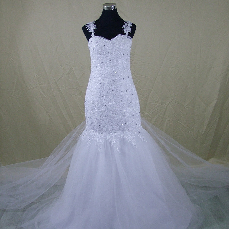 Lace Mermaid Tail Wedding Dress