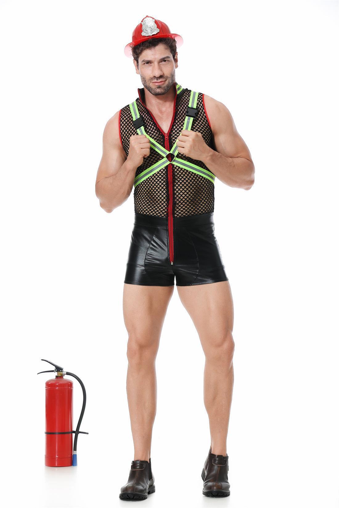 Men's Firefighter Role Costume