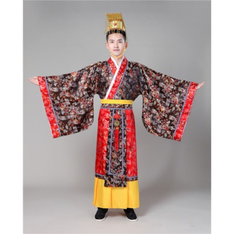 Ancient Costume Of Emperor Of Tang Dynasty Ancient Dragon Robe Of Emperor Wu