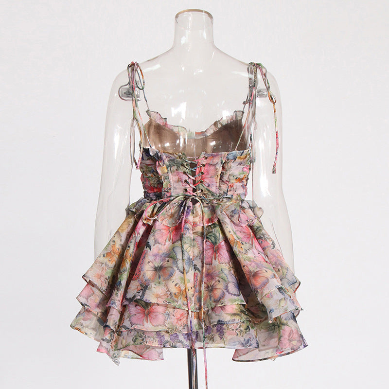 High Waist Design Short Dress Women