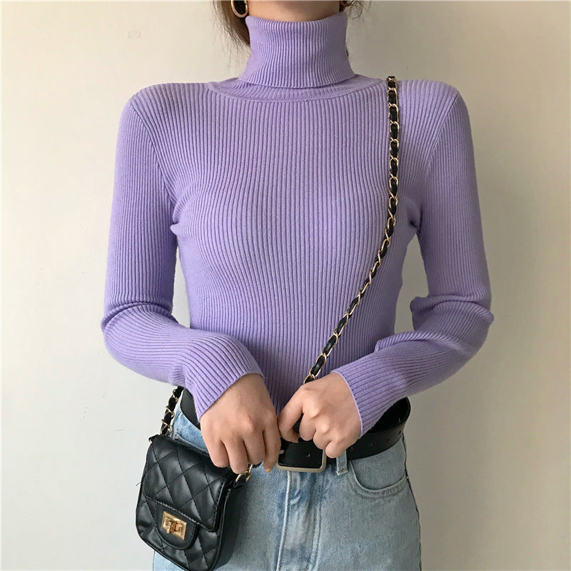 Basic All-matching Thickened Sweater Turtleneck