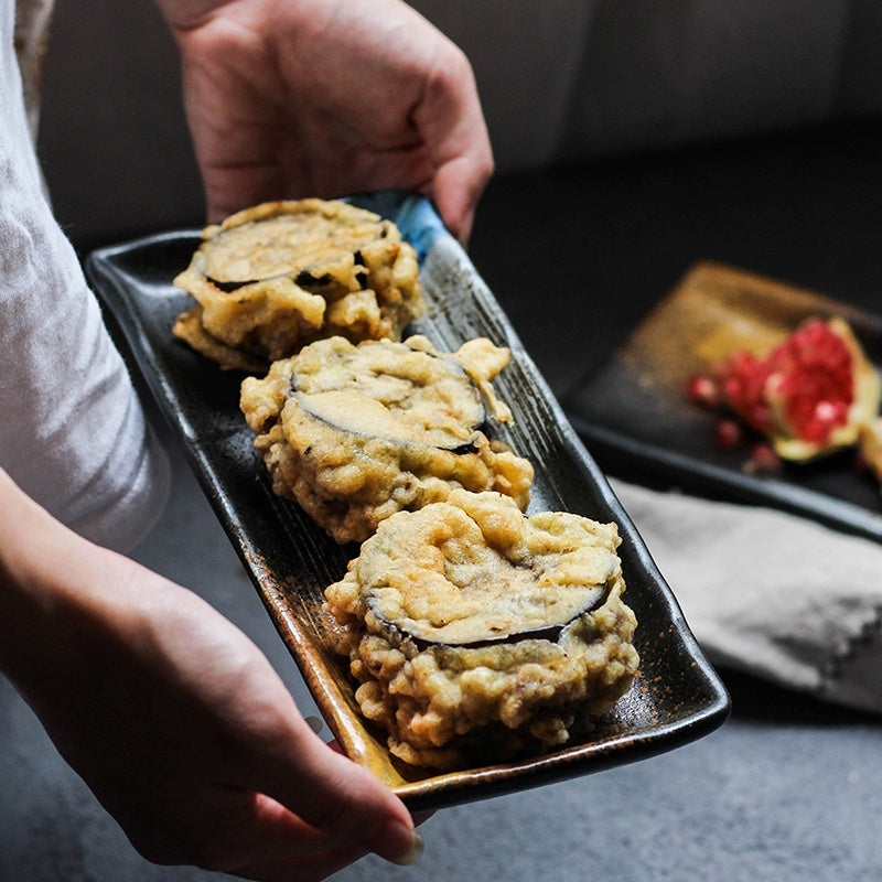 Plato de cerámica para pastel de frutas Dim Sum de sushi de cocina japonesa