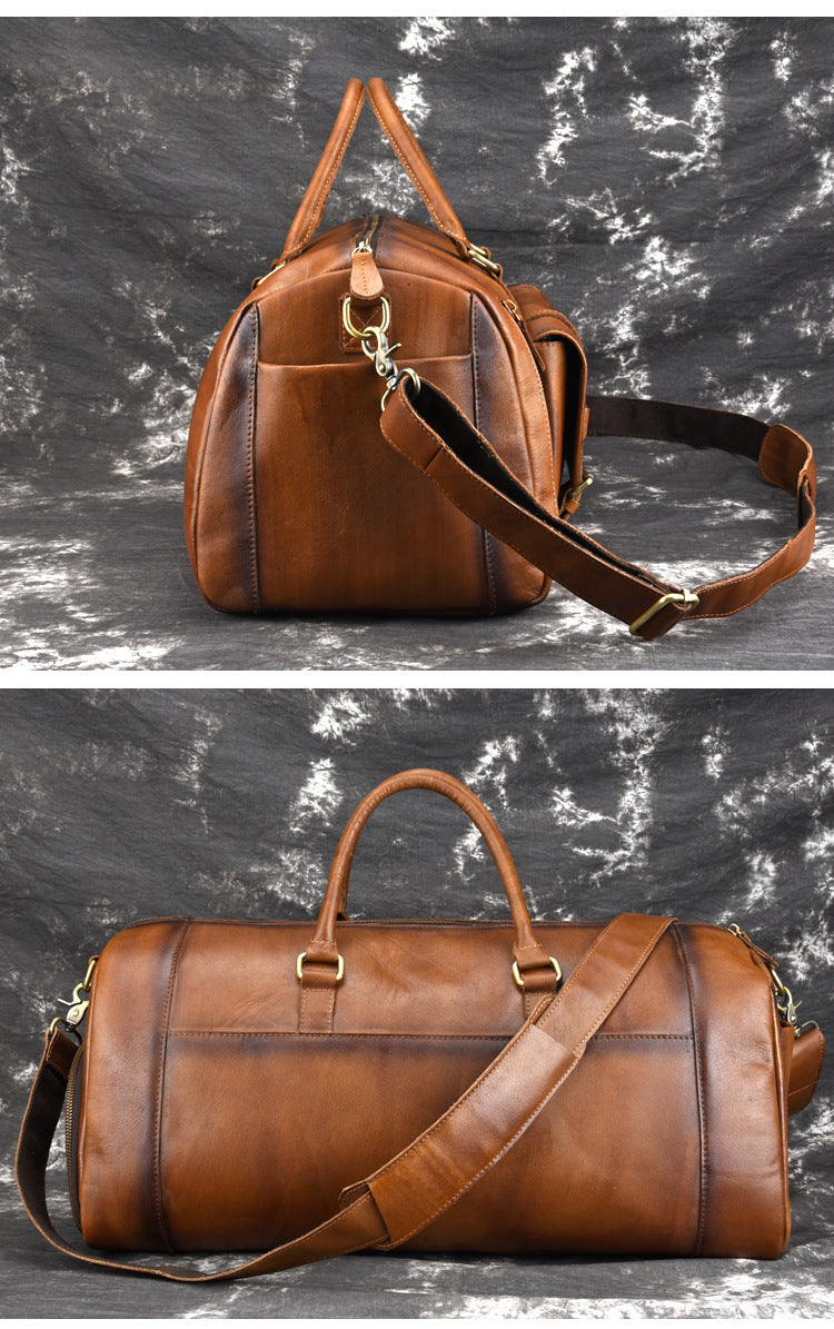 European and American leather men's handbag