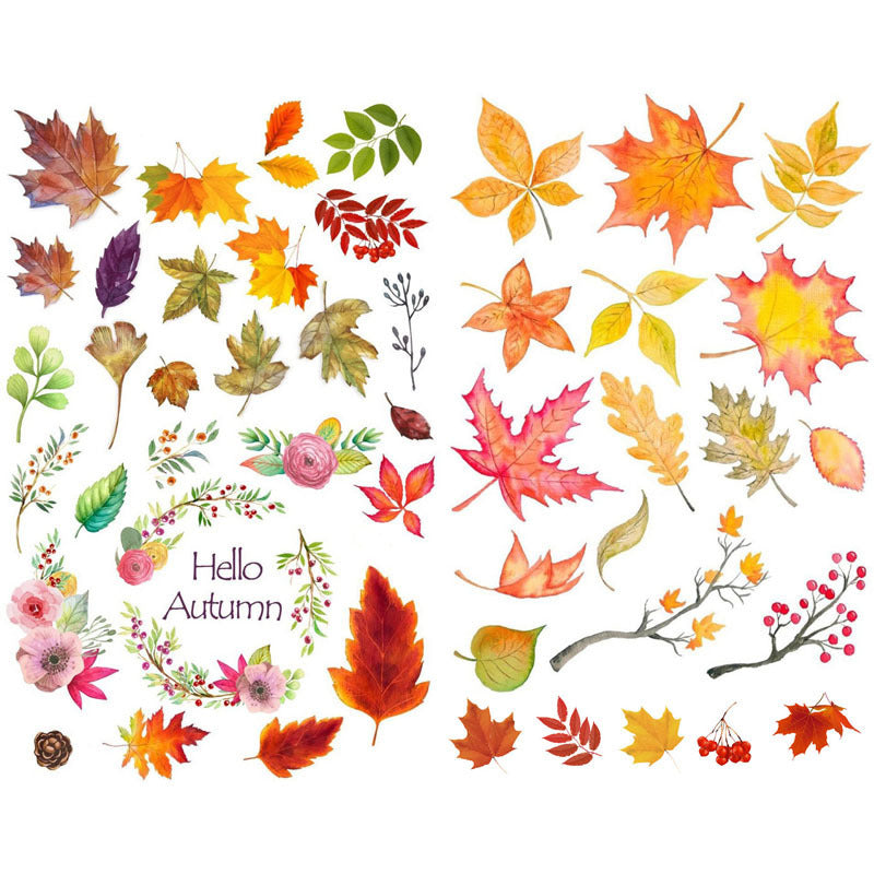 Christmas Autumn Leaves Wall Sticker