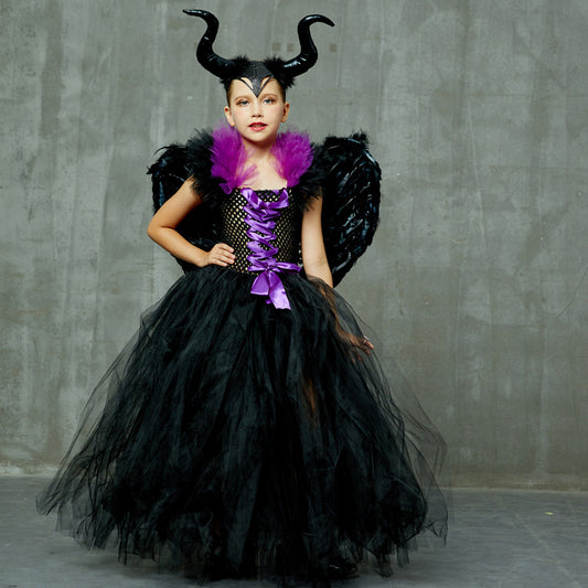 Halloween Children Dress Costume Maleficent