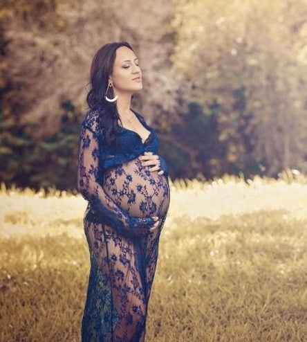 Vestido de encaje con perspectiva sexy, faldas para embarazadas, mujeres embarazadas, fotografía, maternidad, fotografía y vestido 