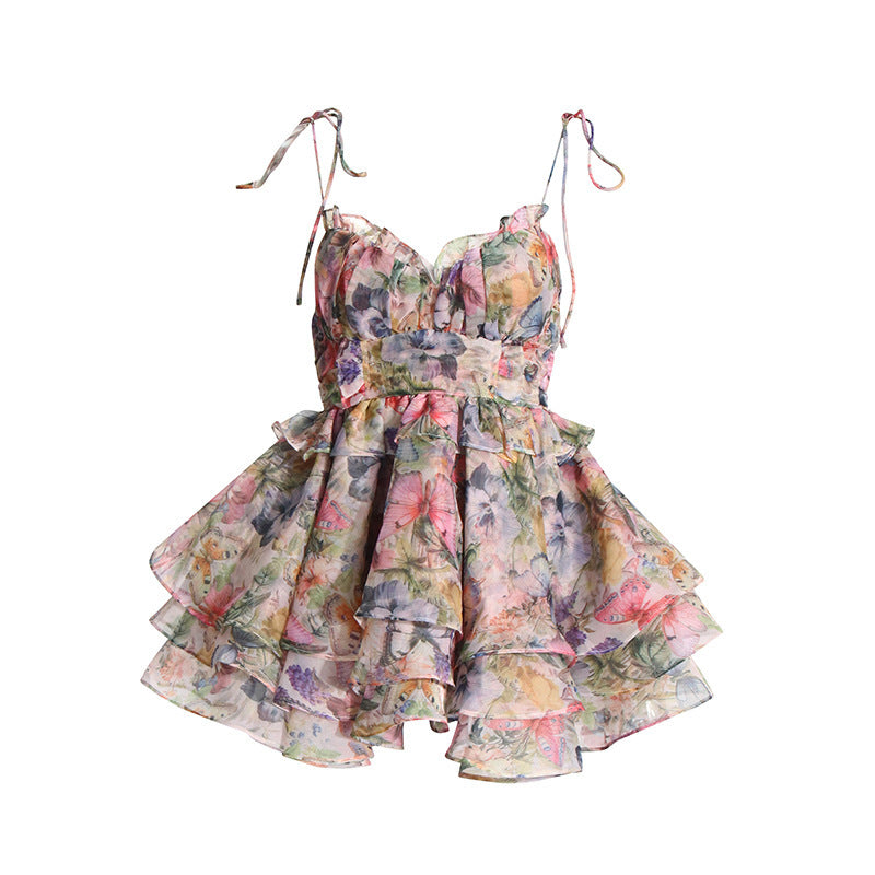 High Waist Design Short Dress Women