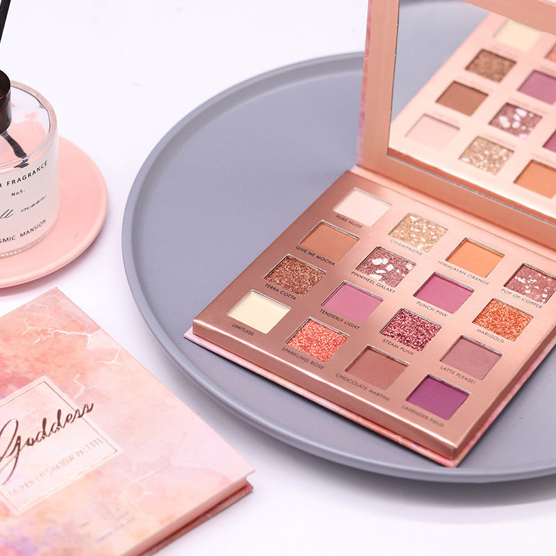 Desert Rose Waterproof Eyeshadow 16 Color Eyeshadow Palette