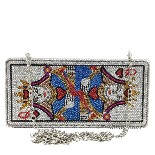 Queen of Hearts Fashion Banquet Clutch Bag