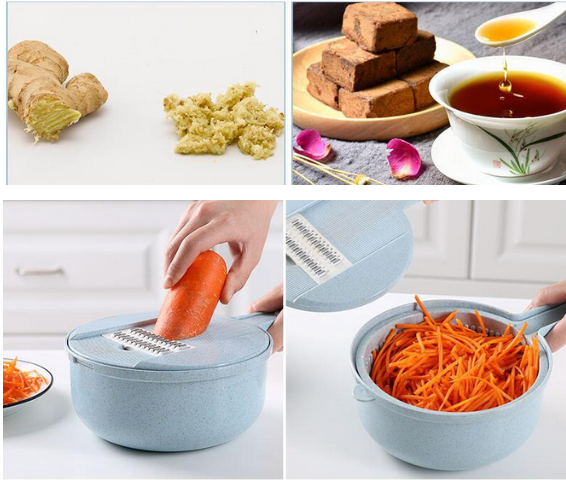 8 In 1 Mandoline Slicer Vegetable With Strainer