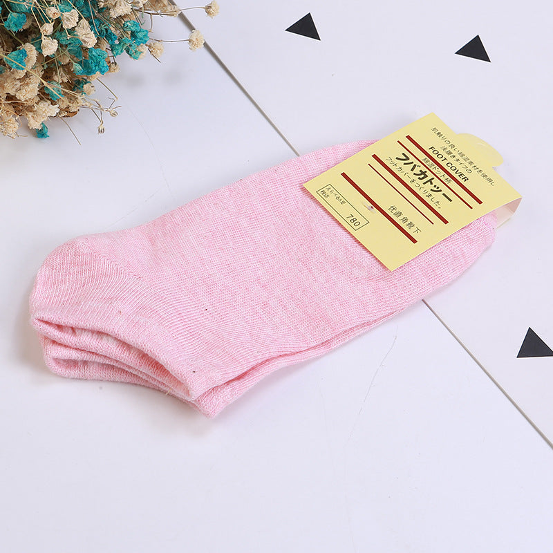 Solid color ladies socks