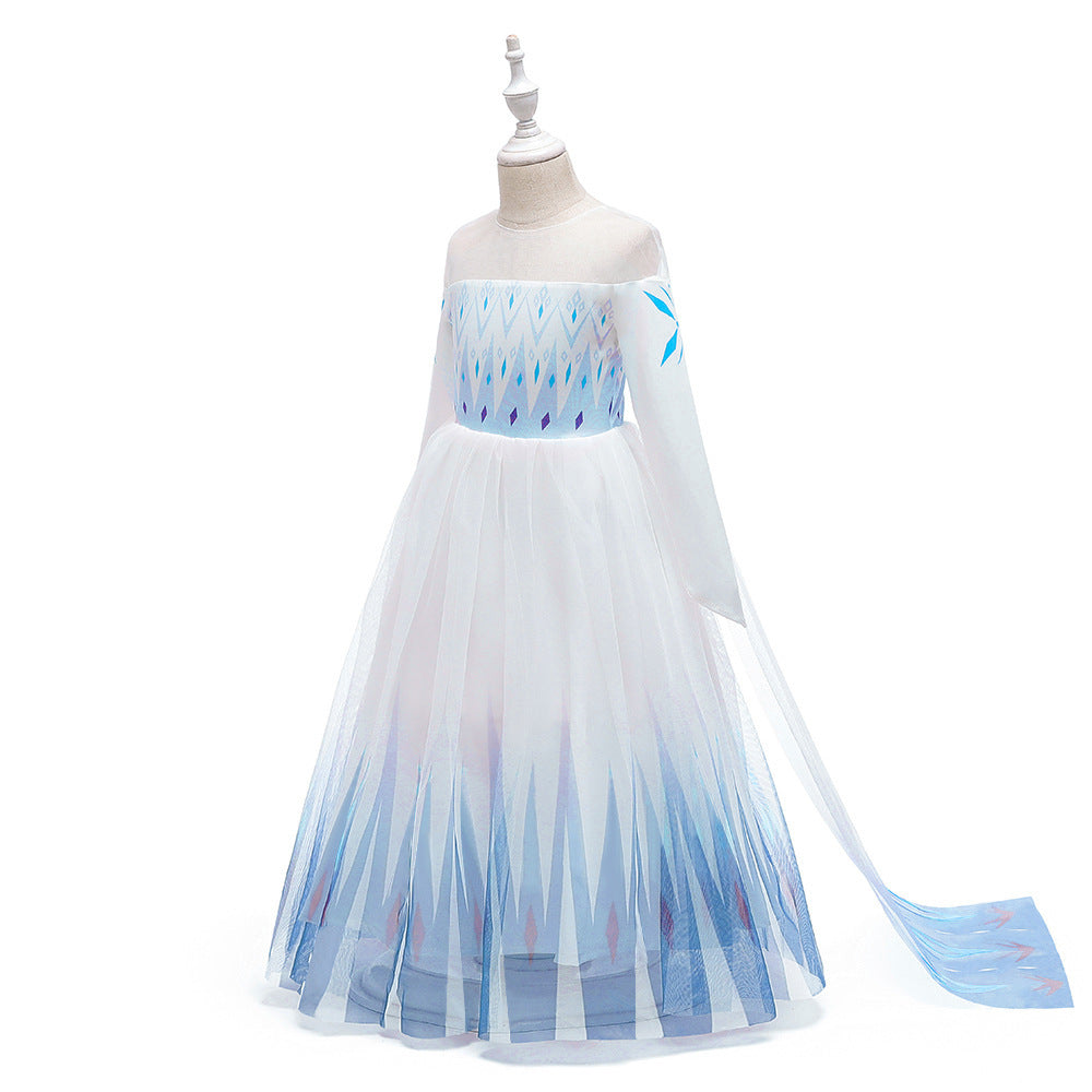 Long Sleeve Elsa Princess Skirt Frozen