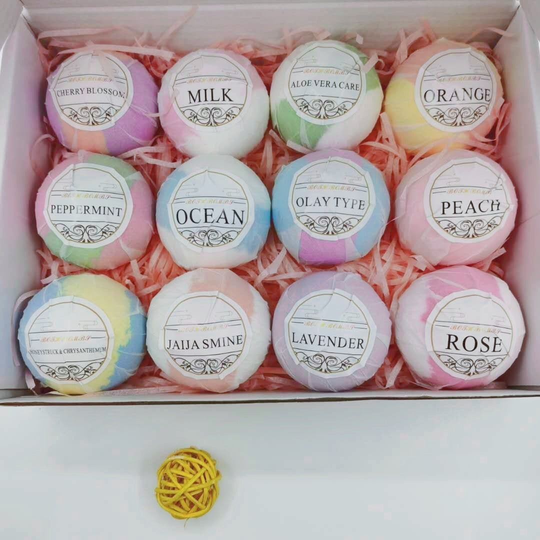 Gift Boxed Essential Oil Bathtub Bath Explosion Bath Salt Ball