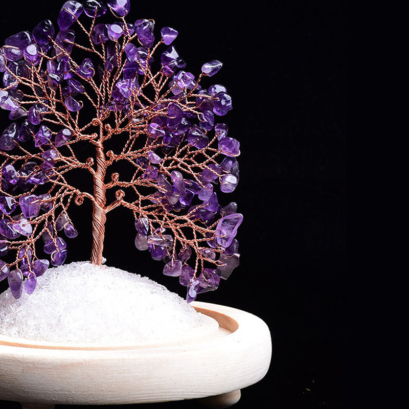 Natural Amethyst Rough Stone Flower Tree