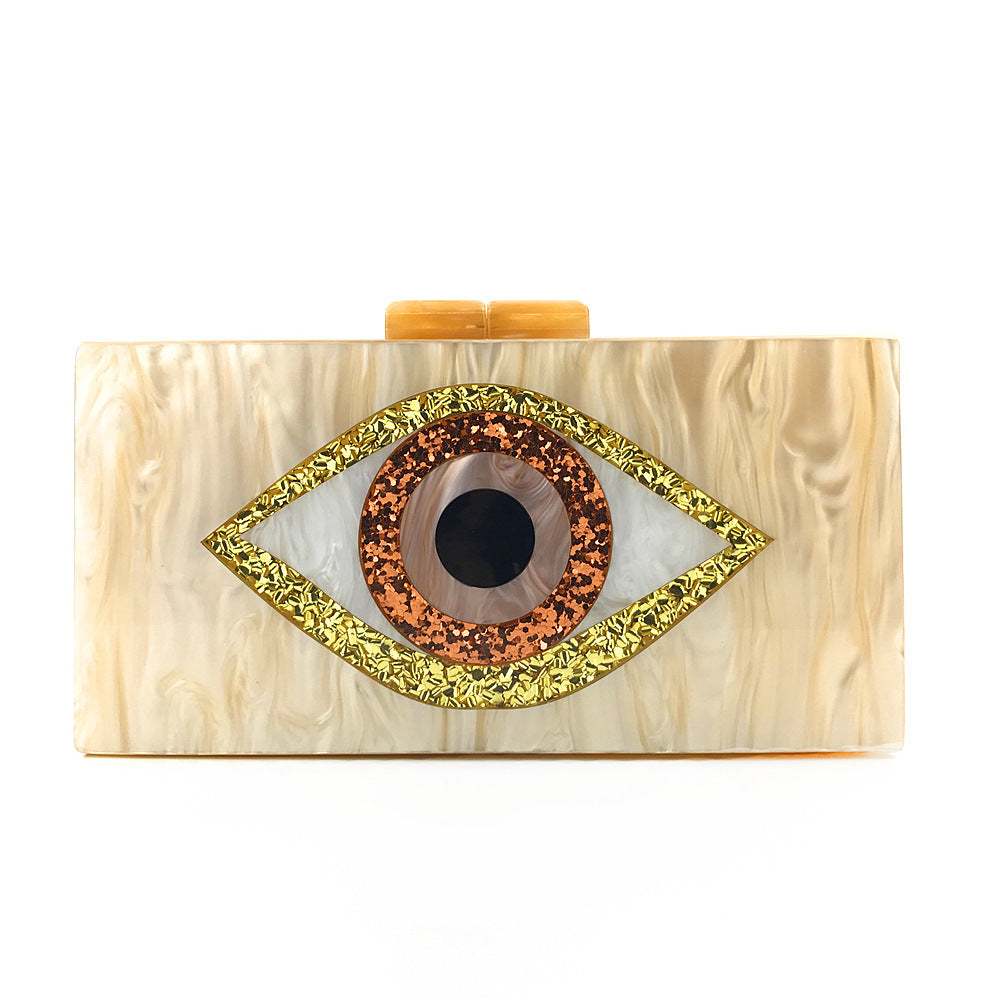 Eyes Acrylic Female Bag Box Banquet Bag