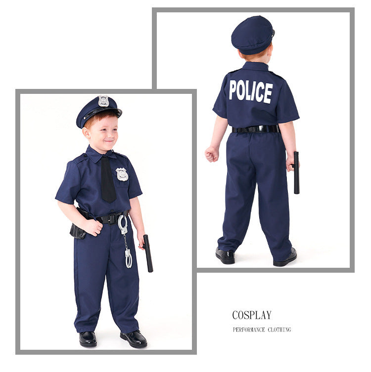 Traje de policía para niño de Halloween