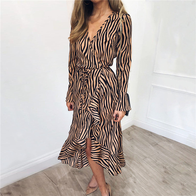 Leopard PrintLadies Dress Jumpsuit