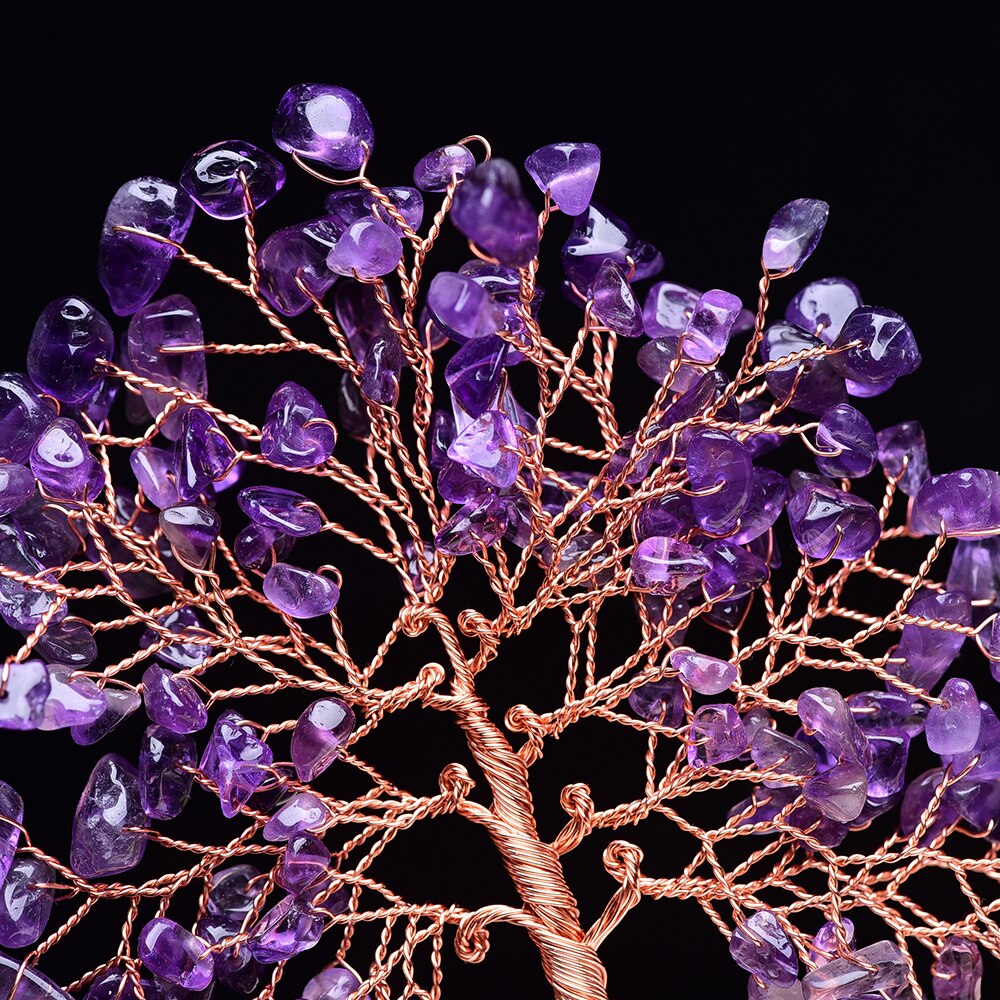 Natural Amethyst Rough Stone Flower Tree