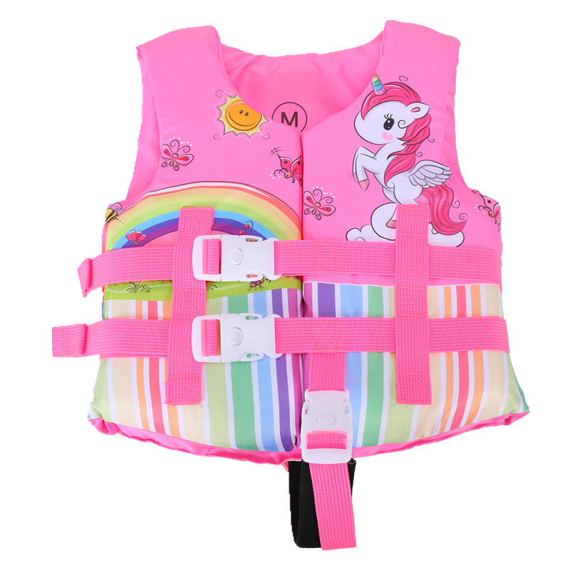 Kids Life Vest Floating Girls Jacket Boy Swimsuit Sunscreen Floating Power Swimming Pool Accessories for Drifting Boating