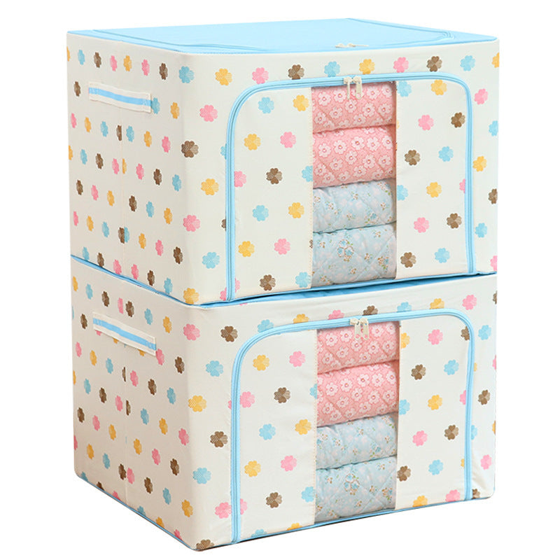 Quilt Clothing Toy Storage Bag Fabric Storage Box