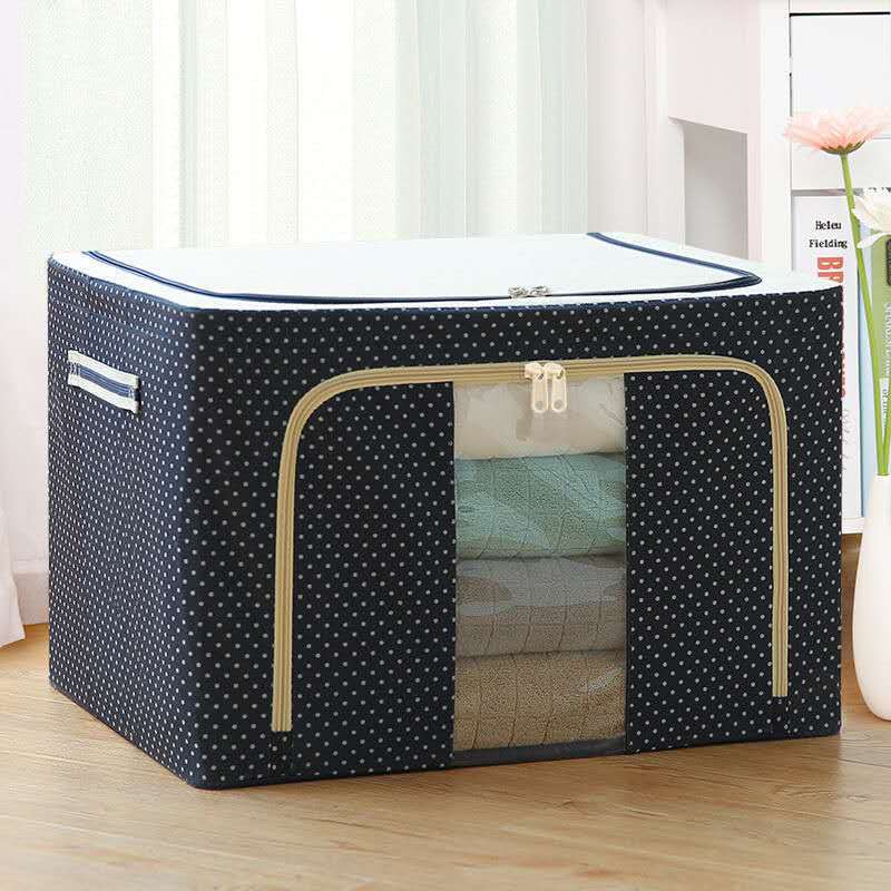 Quilt Clothing Toy Storage Bag Fabric Storage Box