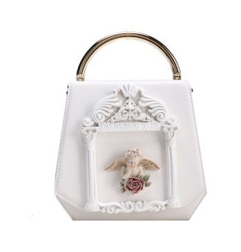 New Women's Bag Retro Baroque Angel Bag Pearl Chain Bag