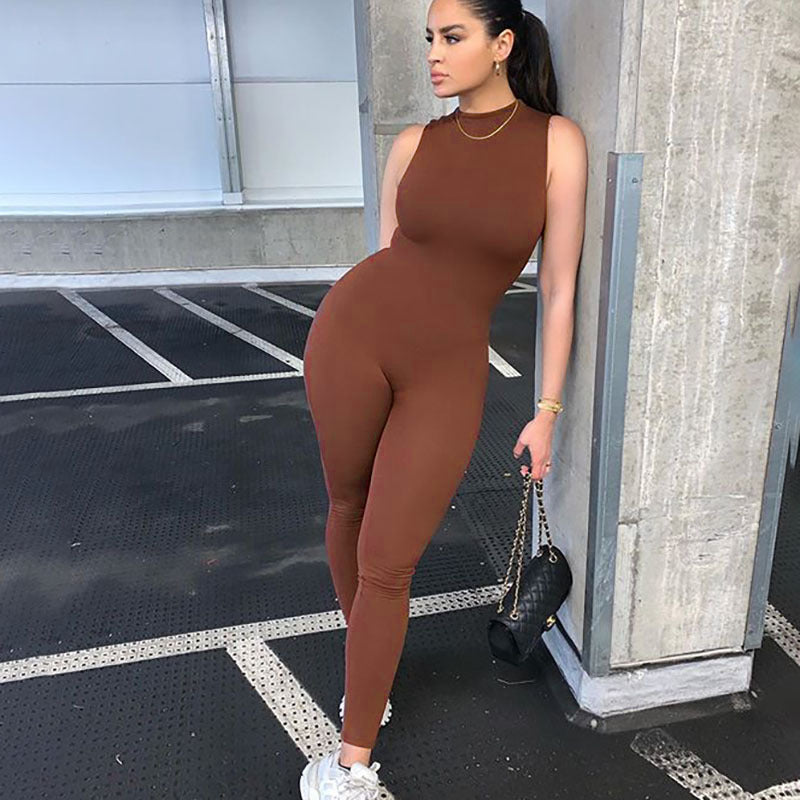 Style Women Sexy Skinny Sleeveless Jumpsuit