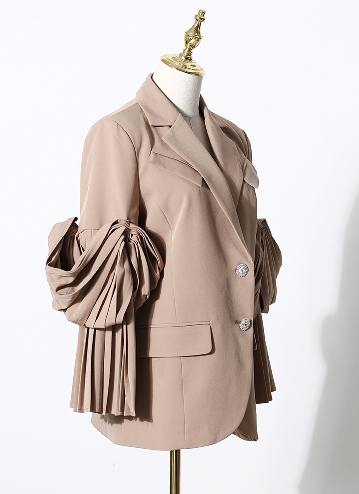 Women's Suit Jacket Looks Thin And Temperament Pleated Butterfly Double Sleeves