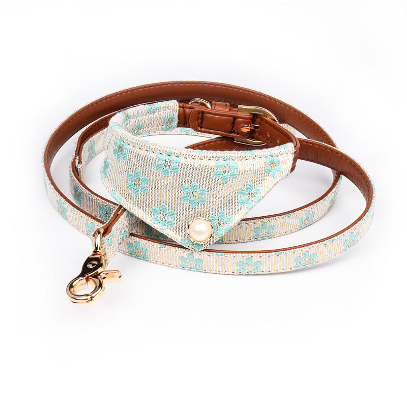 Pattern Dog Bow Collar Collar