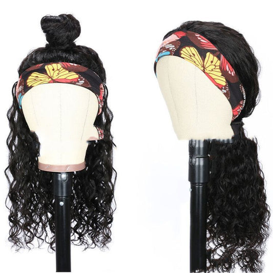 Band Wig New Product Headscarf Wig Female African Small Roll Headscarf Wig