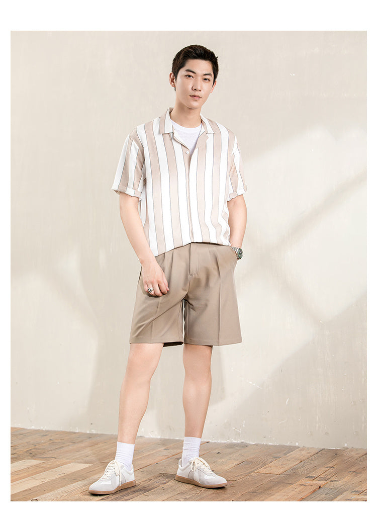 Youth Short-Sleeved Shirt Summer Custom Tencel Inch Shirt