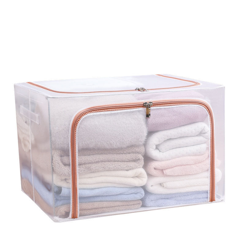 Nylon Mesh Storage Box Steel Frame Breathable Clothes Folding Storage Box Large Quilt Moving Storage Box Waterproof