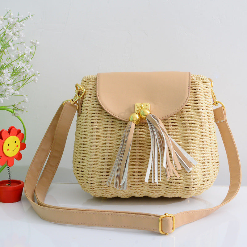 Rattan Bag Retro Bag Japanese Casual Fashion Female Bag