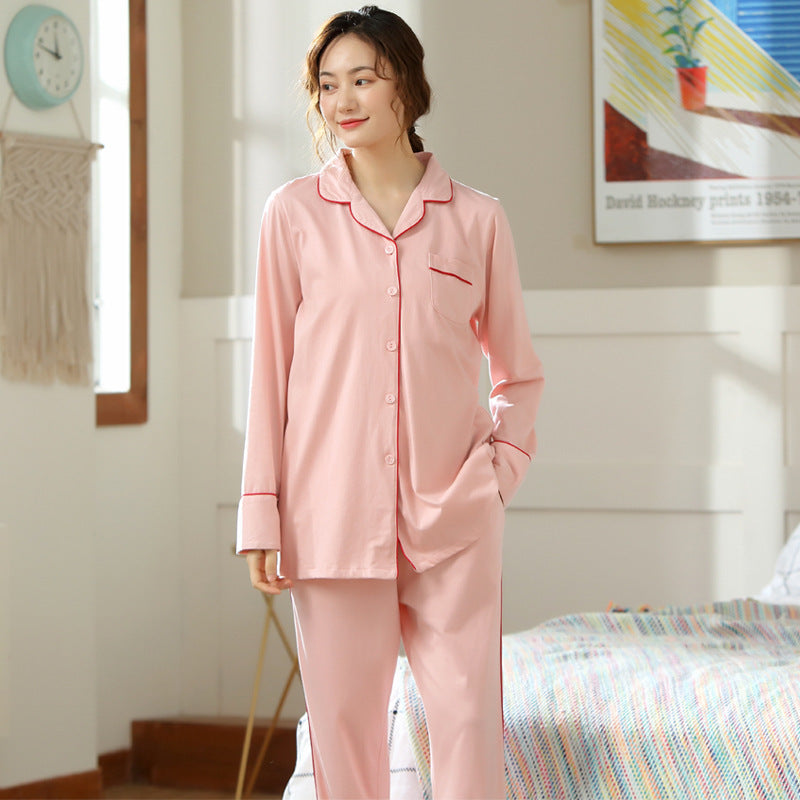 Three-Piece Cotton Confinement Suit Spring And Autumn Prenatal And Post-Natal Outing, Breastfeeding And Nursing Clothes, Pregnant Women Pajamas, Cotton Suit