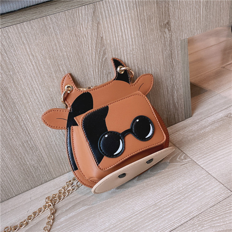 Mavericks Bag Fashion Chain Cartoon Shoulder Bag Korean Style Popular Messenger Cow Bag