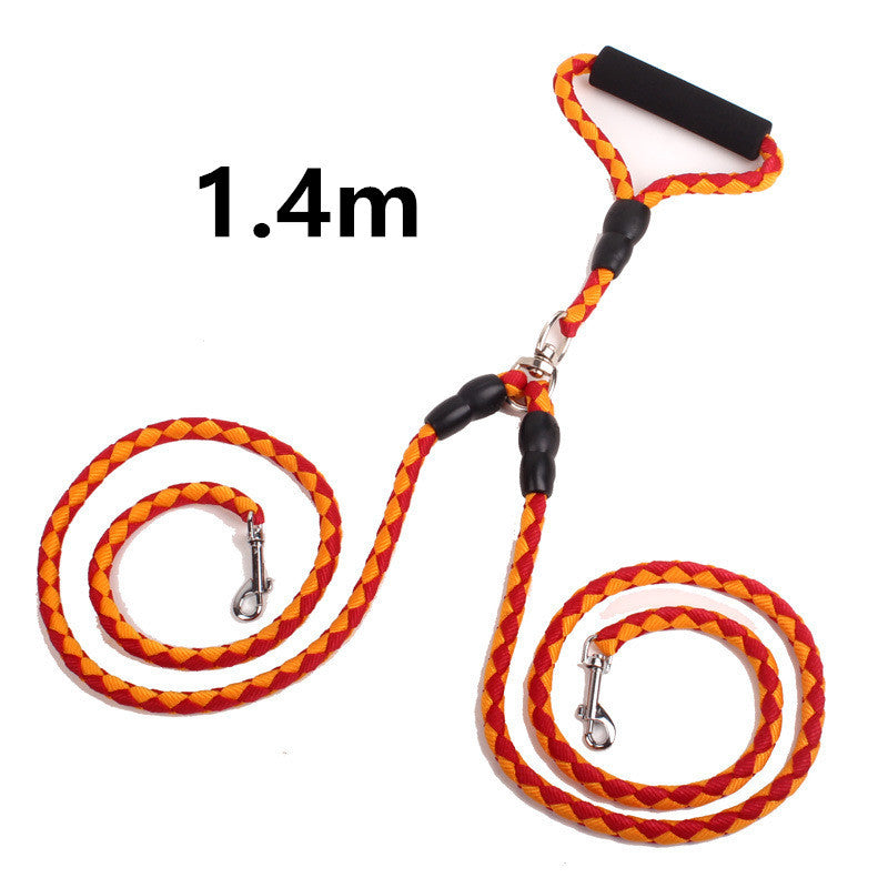 Dog Hand-Double-Ended Traction Rope Pet Supplies Dog Collar