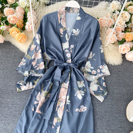 Pajama Style Satin Dress Women''s Fashion