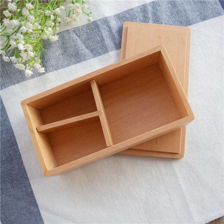 Simple And Stylish Lunch Box Japanese-style Log Bento Box