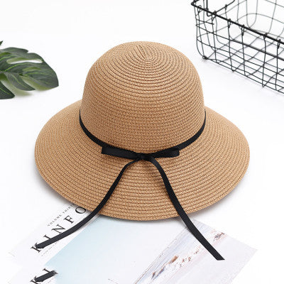 Bow-knot Sun Hat, Foldable Sun Hat, Sun Protection, Big-brimmed Hat