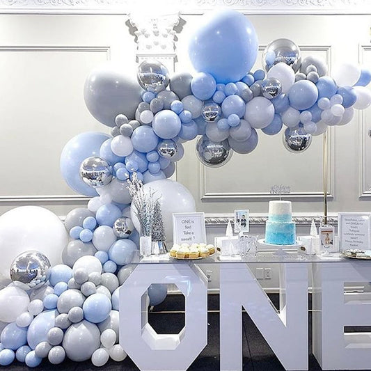 Blue Balloon Chain Set Graduation Party Birthday Scene Balloon Set Decoration Balloon Supplies