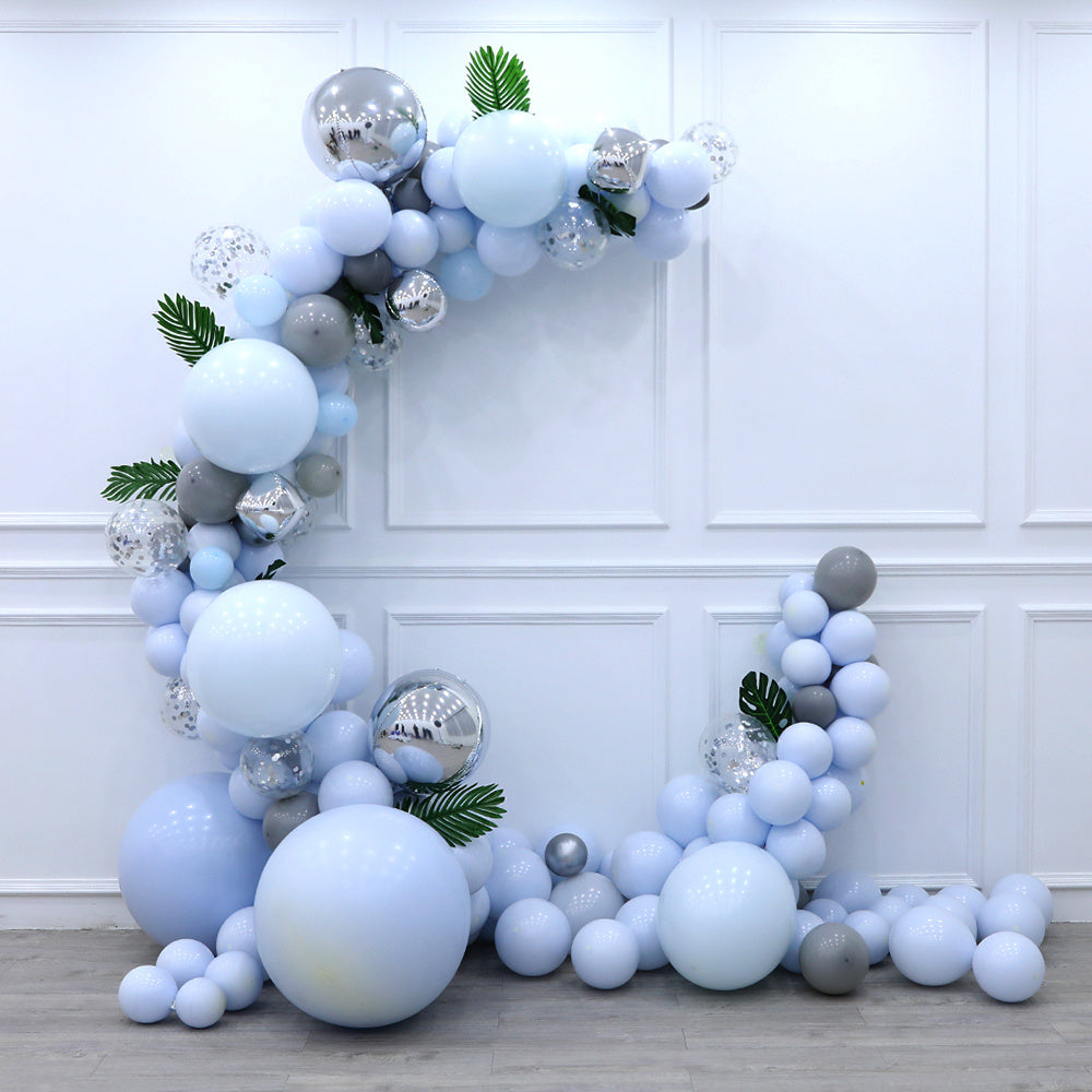 Blue Balloon Chain Set Graduation Party Birthday Scene Balloon Set Decoration Balloon Supplies