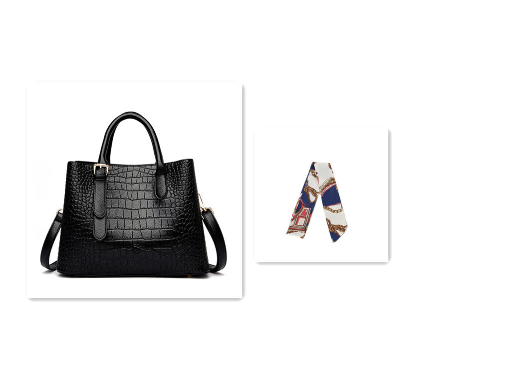 Fashion Crocodile Pattern Women's Handbag