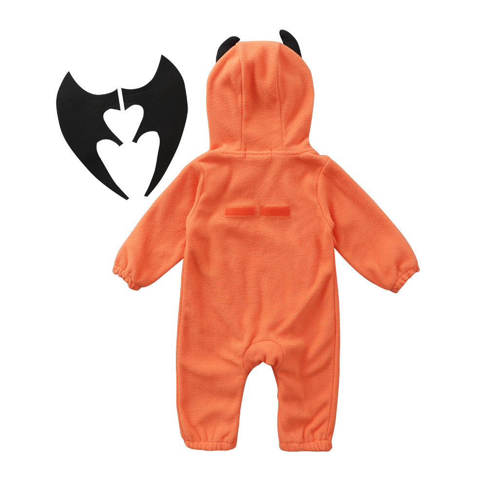 Sudadera con capucha de calabaza para bebé de Halloween