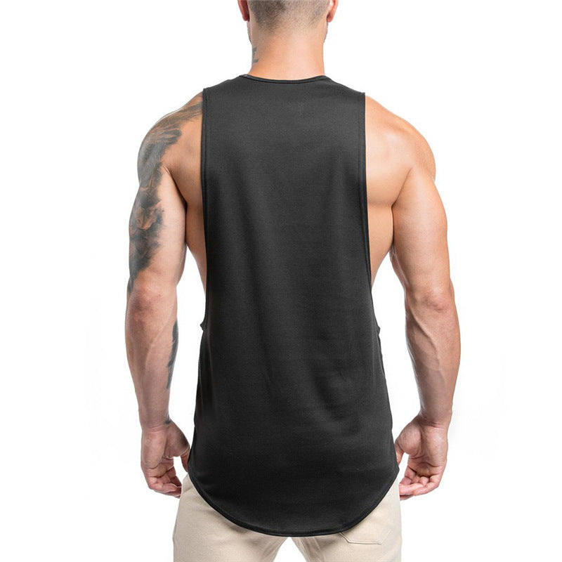 Fitness Pure Cotton Sleeveless Sports Vest Men