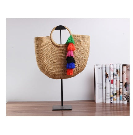 Handmade Mori Nv Korean Straw Wrapping Rattan Bamboo