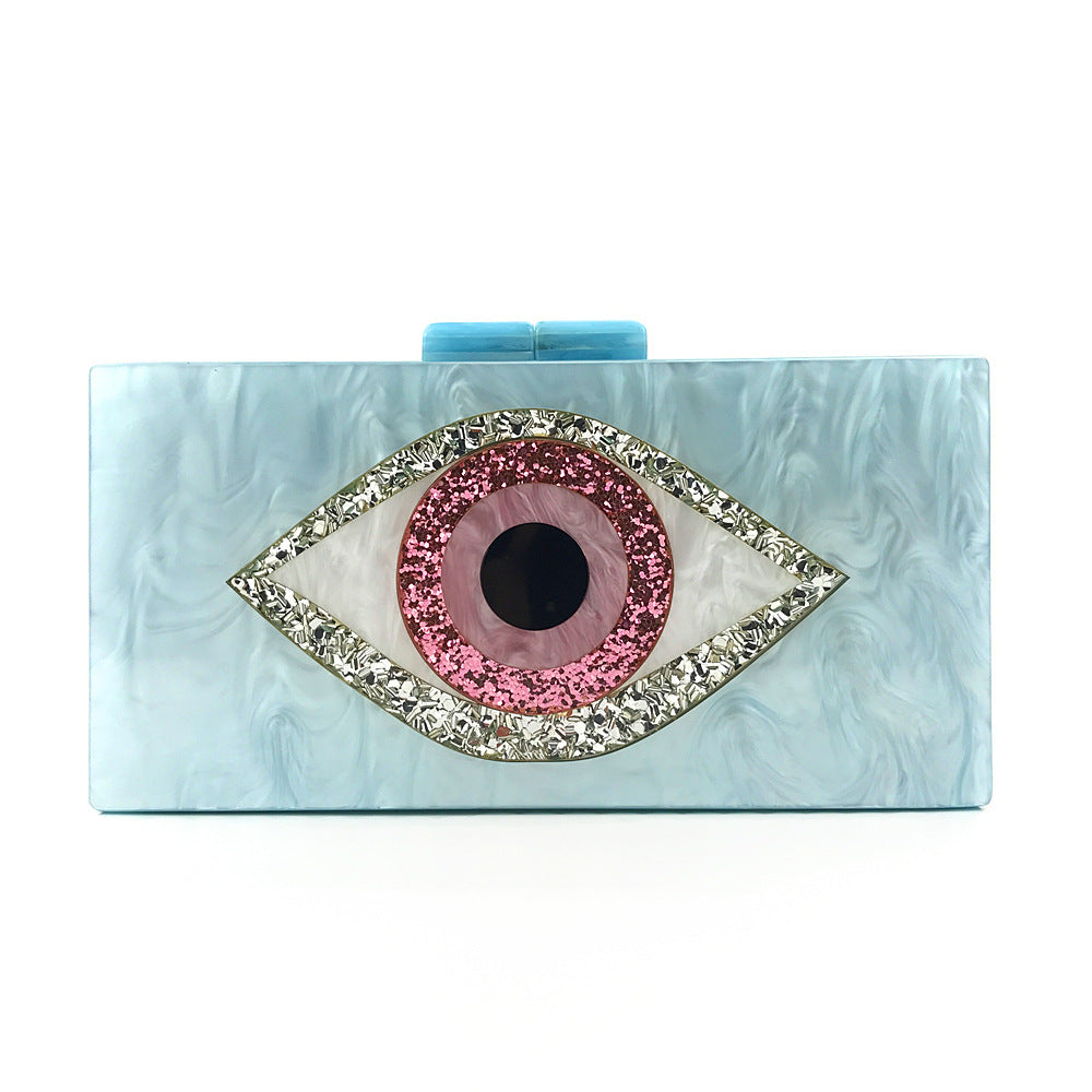 Eyes Acrylic Female Bag Box Banquet Bag