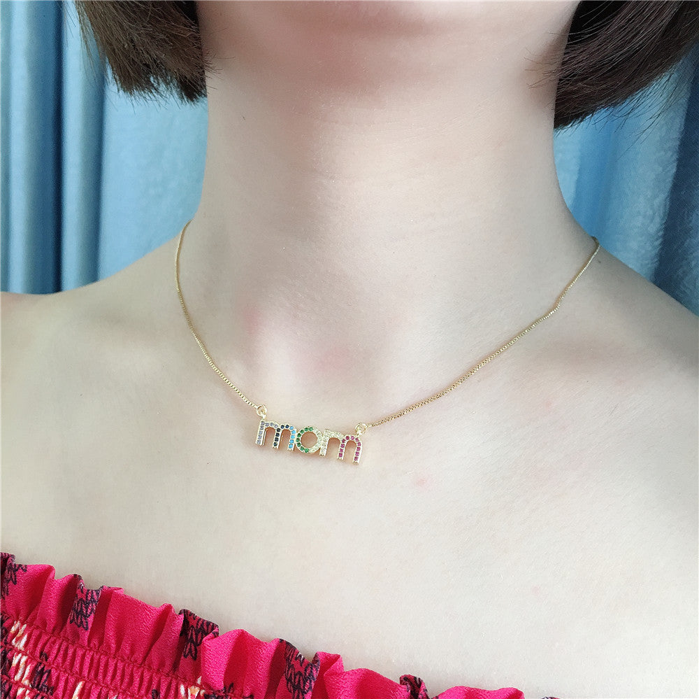 MOM Pendant Necklace