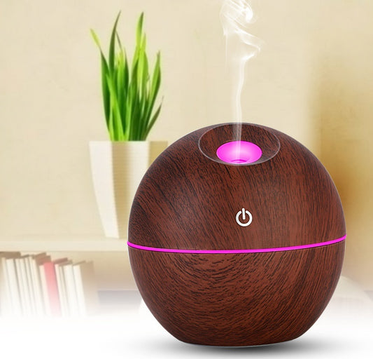 USB Aroma Essential Oil Ultrasonic Cold Steam Diffuser Air Humidifier Purifier 7 Color Change LED