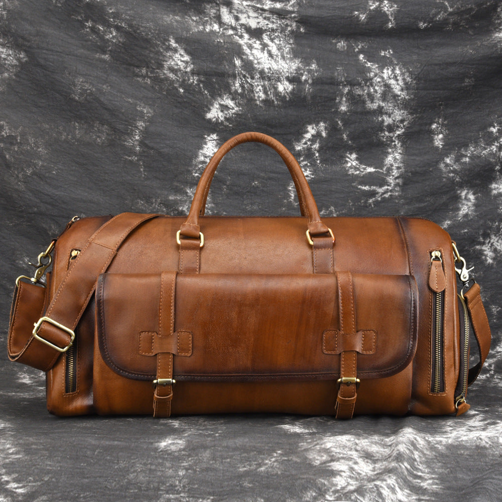 European and American leather men's handbag