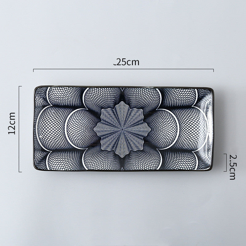 Japanese Creative Rectangular Sushi Plate